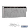 Salsbury Industries Vertical Mailbox, Aluminum, Powder Coated, 7 Doors, Surface, - 3507ASU