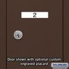 Salsbury Industries Vertical Mailbox, Bronze, Powder Coated, 5 Doors, Surface, - 3505ZSU