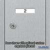 Salsbury Industries Vertical Mailbox, Aluminum, Powder Coated, 3 Doors, Recessed, - 3503ARU