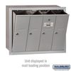 Salsbury Industries Vertical Mailbox, Aluminum, Powder Coated, 4 Doors, Recessed, - 3504ARU