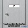 Salsbury Industries Vertical Mailbox, Aluminum, Powder Coated, 4 Doors, Recessed, - 3504ARU
