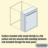 Salsbury Industries Letter Box, Aluminum, Powder Coated, 1 Doors, Surface, Standard 2240AU