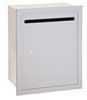 Salsbury Industries Letter Box, Aluminum, Powder Coated, Recessed, - 2245AP