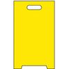 See All Industries Blank Floor Stand Safety Sign, 20 in H, 12 in W, Corrugated Plastic, Triangle, No Text, TP-YBLNK TP-YBLNK