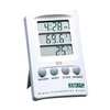 Extech Clock Digital Hygrometer, 14 to 140 F 445702
