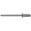 Stanley Engineered Fastening Blind Rivet, Flanged Head, 3/16 in Dia., 35/64 in L, Aluminum Body, 250 PK AD66ABSLF200