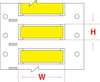 Brady 2" x 7/16", Yellow Wire Marker, Wire Sleeve 3PS-250-2-YL-S