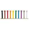 Ty-Rap 7.3" L Assorted Color Cable Tie Kit PK 100 TY525M-CLRS