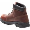 Wolverine Size 9-1/2W Men's 6 in Work Boot Steel Work Boot, Walnut W04713