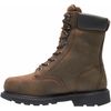 Wolverine Size 9-1/2 Men's 8 in Work Boot Steel Work Boot, Brown W05680
