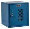 Hallowell Box Locker, 11 5/16 in W, 12 in D, 12 11/16 in H, (1) Tier, (1) Wide, Blue HC121212-1DP-MB