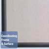 Quartet Fabric Bulletin Board 3 x 4 ft., Gray 7694G