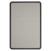 Quartet Fabric Bulletin Board 3 x 4 ft., Gray 7694G