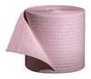 Pig Sorbents, 20 gal, 15 in x 150 ft, Universal, Pink, Polypropylene MAT303