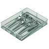 Honey-Can-Do Cutlery Tray, 5 Compartments, Silver KCH-02154