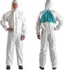 3M Hooded Disposable Coveralls, White, SMMMS, Zipper 4520-M