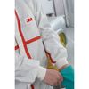 3M Hooded Disposable Coveralls, 25 PK, Red/White, Non-Microporous Polyethylene Laminate, Polypropylene 4565-BLK-3XL