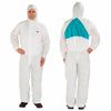 3M Hooded Disposable Coveralls, White, SMMMS, Zipper 4520-XXL