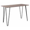 Flash Furniture Rectangle Driftwood, Console Table, Black Metal Legs, 40.25" W, 19.75" L, 27.5" H, Laminate Top NAN-JH-1702-GG