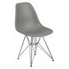 Flash Furniture Chair, 22-1/2"L32"H, ElonSeries FH-130-CPP1-GY-GG