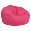 Flash Furniture Bean Bag Chair, 42"L19"H DG-BEAN-LARGE-SOLID-HTPK-GG