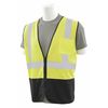 Erb Safety Vest, Lime/Black Bottom, Mesh, Class 2, 4X 62255