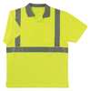 Glowear By Ergodyne 3XL Men's Polo Shirt, Lime 8295