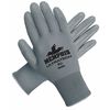 Mcr Safety Polyurethane Coated Gloves, Palm Coverage, Gray, XL, PR 9696XL