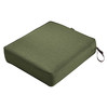 Classic Accessories Rectangle Lounge Seat Cushion, Green 62-021-HFERN-EC