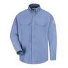 Vf Imagewear FR Long Sleeve Shirt, Blue, L, Button SMU2LB RG L