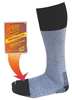 Heat Factory Outdoor Socks, Mid-Calf, Mens, L, Gray, PR 1502