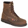 Thorogood Shoes Size 9W Men's 8 in Work Boot Steel Work Boot, Brown I708