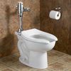 American Standard Toilet Bowl, 1.1/1.6 gpf, Flush Valve, Floor Mount, Elongated, White 2624001.020