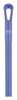 Vikan 1300mm Color Coded Handle, 1 1/4 in Dia, Purple, Polypropylene 29608