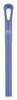 Vikan 59" Color Coded Handle, 1 1/4 in Dia, Purple, Polypropylene 29628