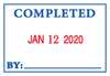 2000 Plus Message Date Stamp, Blue/Red, 12, Plastic 038931