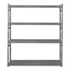 Equipto Starter Bulk Storage Rack, 24 in D, 72 in W, 4 Shelves, Office Gray 1018D62S-GY