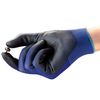 Ansell Polyurethane Coated Gloves, Palm Coverage, Blue, 6, PR 11-618