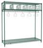 Metro Turnout Gear Storage Rack, Green Epoxy, 24 in D, 74 in H TFSTATOGR