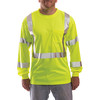 Tingley Job Sight Hi-Vis T-Shirt, Long Sleeve, Lime, L S75522