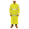 Tingley ComfortBrite Flame Resistant Rain Coat, Yellow/Green, M C53122