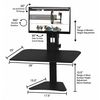 Victor Technology Sit-Stand Desk Converter, Includes Steel Base & Desk Surface DC300