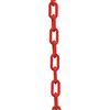 Zoro Select Plastic Chain, 1-1/2 in. x 500 ft. L, Red 30005-500