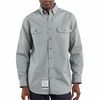 Carhartt Carhartt Flame Resistant Collared Shirt, Gray, Twill/Cotton, XL FRS160-GRY XLG REG