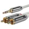 Monoprice Audio Cable, 3.5mm, RCA, M/M, 3 Ft 9299