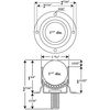 Ashland Conveyor Ball Transfer, Flng/Stud, 1-1/4In Ball Dia BT FS 3/8-16 1.25DIA 250 CS/CS