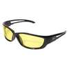 Edge Eyewear Safety Glasses, Yellow Anti-Fog, Scratch-Resistant SK-XL112VS