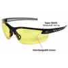 Edge Eyewear Safety Glasses, Yellow Anti-Fog, Scratch-Resistant DZ112VS-G2
