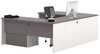 Bestar U Shaped Desk, 92.6" D X 71.1" W X 30.4" H, Slate/Sandstone, Melamine 93865-59