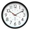 Zoro Select 14-1/2" Analog Wall Clock, Black 67800603